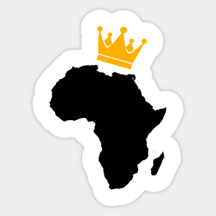 African King, African Queen, Africa, Crown Sticker
